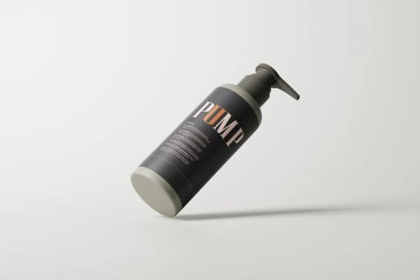 a bottle of pump up on a white background
